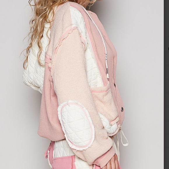 POL “ Chicago “ POL Quilted Thermal Jacket with Waist String and Hood 74 - Picture 3 of 8